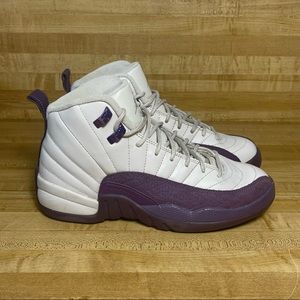 white and purple retro 12